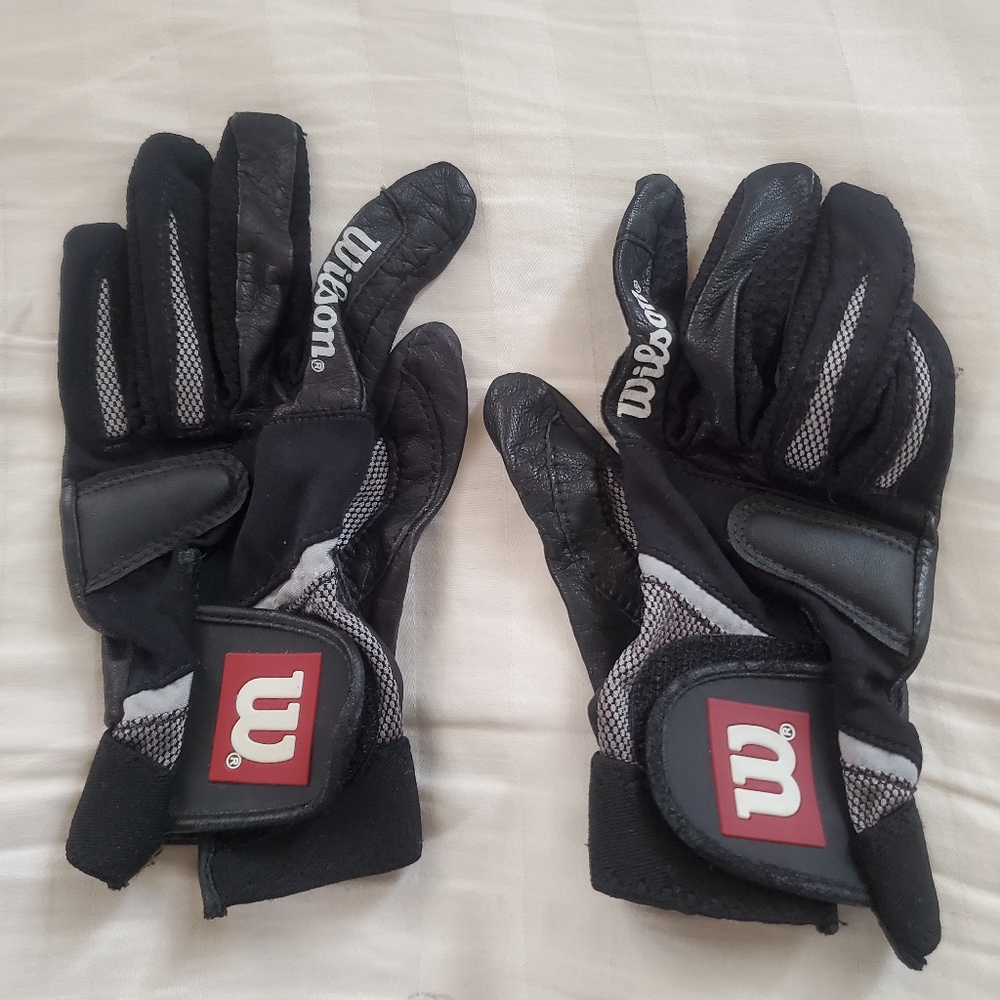 Wilson Tennis Gloves black Womens XS